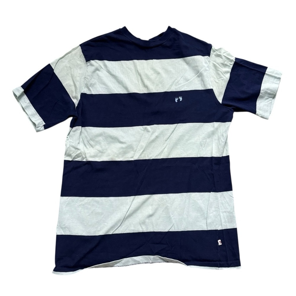Vintage Hang Ten XL Navy Teal Striped 80’s Surf Skate Grunge Shirt